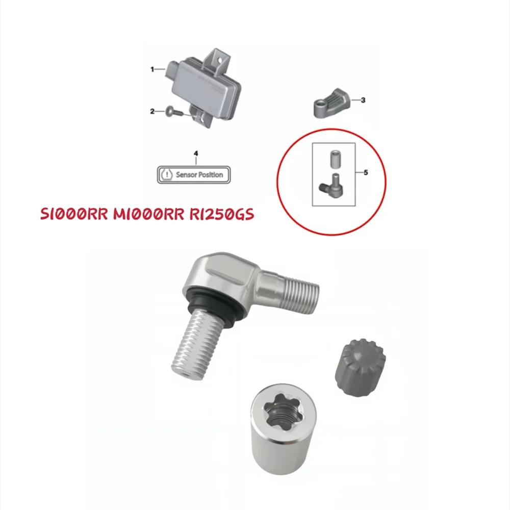 Moto Reifendrucksensor-Schraube für BMW S1000RR XR M1000R K1600B K1600GTL R1250GS 1290 Super Reparatur-Kit Winkelventil 36318388689 – Detail 1