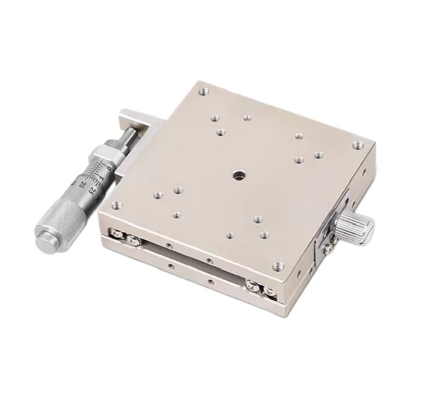 Manual Fine Adjustment Linear Ball Slide X-Axis Displacement Platform Stainless Steel X-Axis Stage for Precision Motion XSG60/80