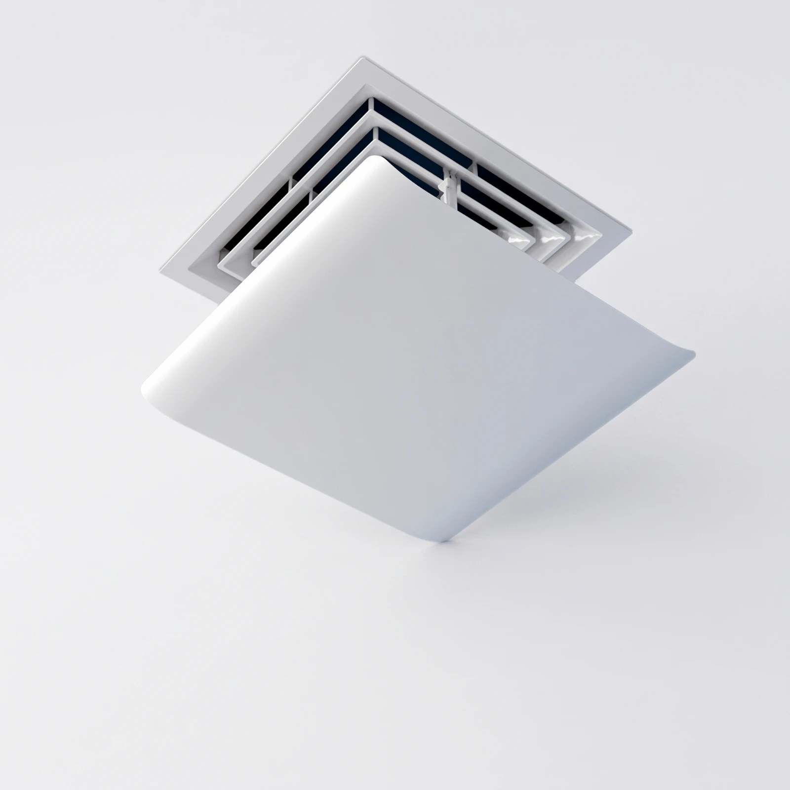 Ceiling Air Deflector Adjustable AC Air Deflector Anti Direct Blowing Vent Diverter for Ceiling Mount Duct