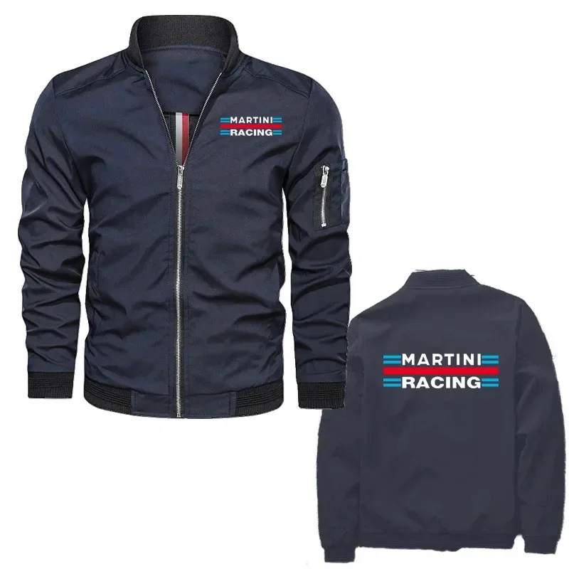 Martini Racing Jacket Spring Autumn 2024 Classic Hip Hop Punk Men's Baseball Jacket Military Tactical Men's Zip Jacket