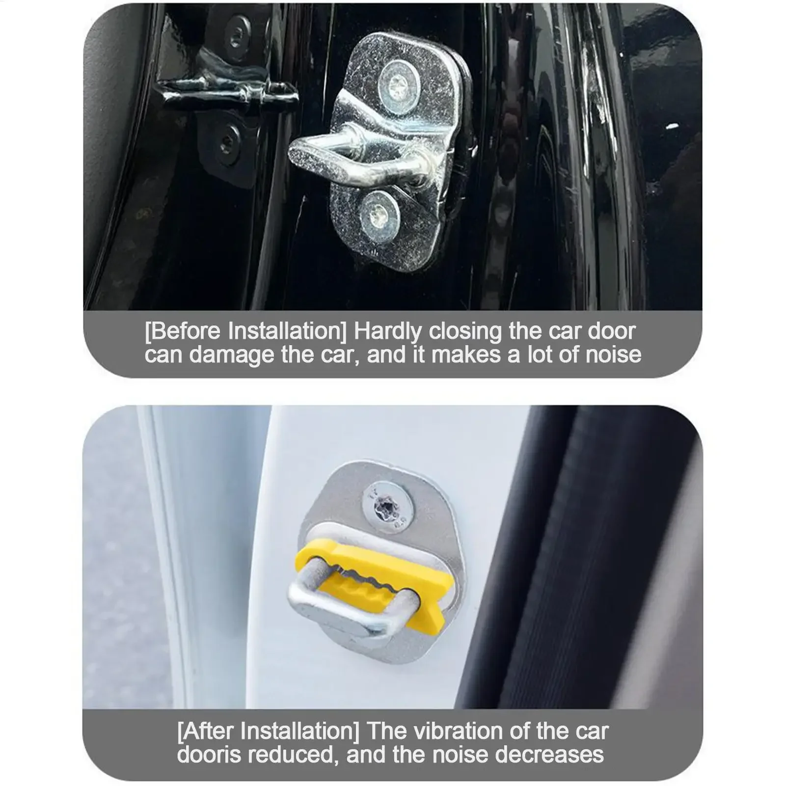 Universal Car Door Lock Damper Buffer For Toyota Nissan VW Hyundai KIA Peugeot Deadener Seal Shock-Absorbing