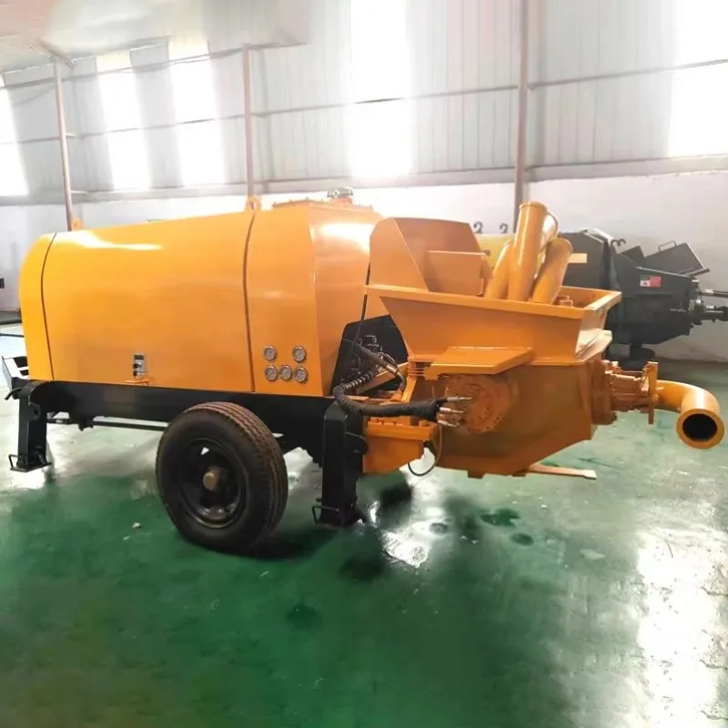 Hot Sale Customizable Mini Concrete Pump Machine With Engine Conveying Pump Transfer Core Components Custom Options Available
