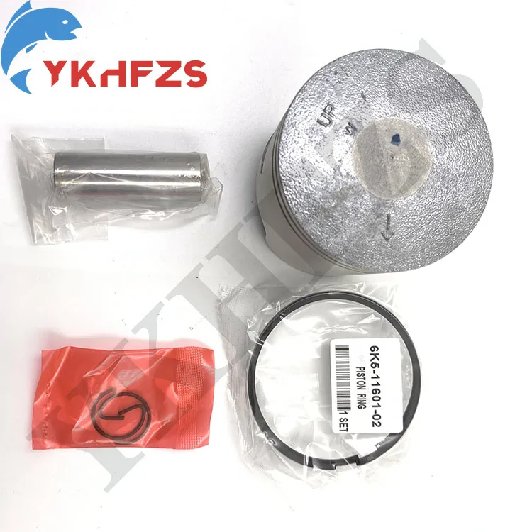 6K5-11631-03 Piston Kit (Std) for Yamaha Outboard Motor 2-stroke 60HP 3CYL 6K5-11631-03-95 6H3-11631-01