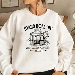 Cotton Crewneck Hoodies Stars Hollow Print Women Men Clothing Graphic Spring Autumn Sweatshirt Fashion Streetwear Tops