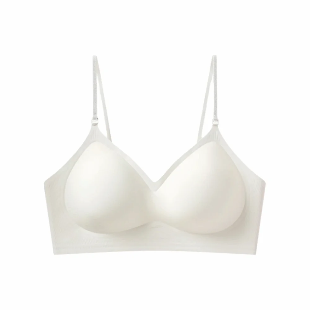 Breathable Ultra-Thin Ice Silk Bra Push Up Vest Style Seamless Bra Gathered No Steel Ring Women Underwear Women