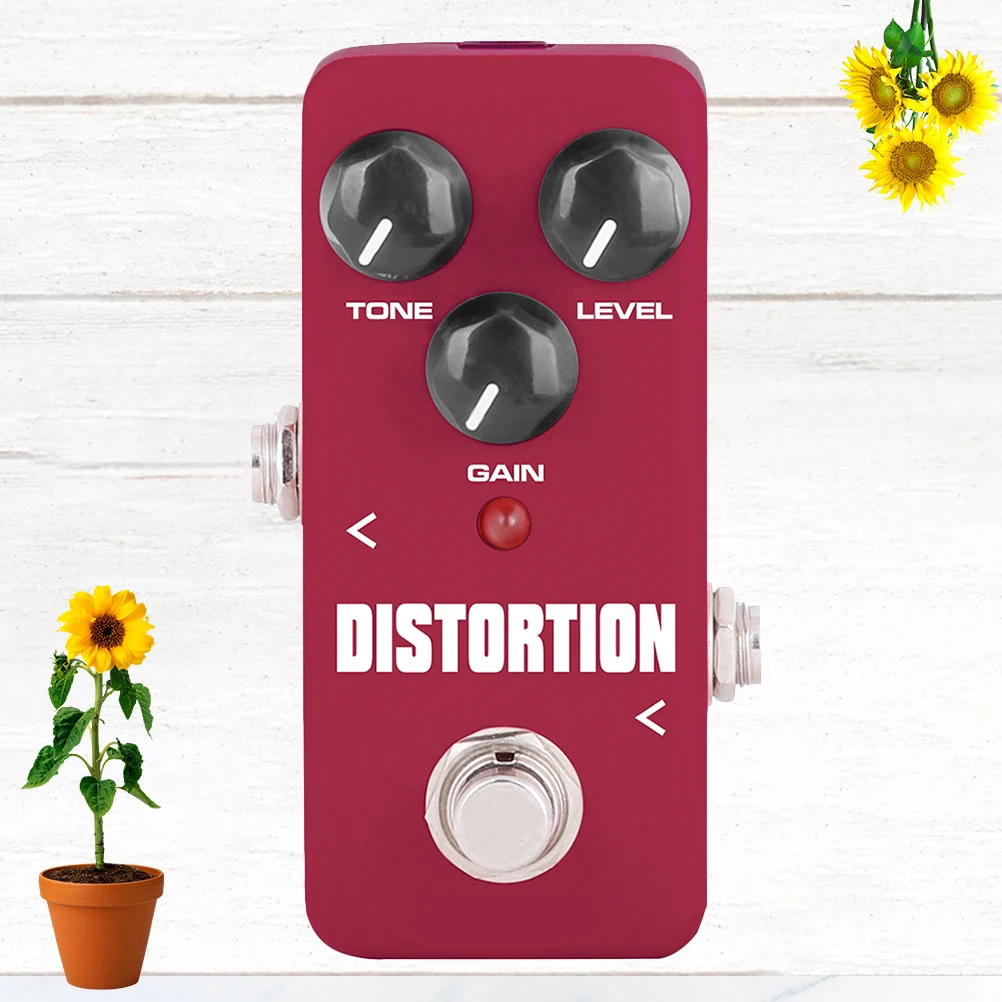 

Electric Guitar Distortion Effect Effects Pedal Stompbox Monoblock True Bypass Red