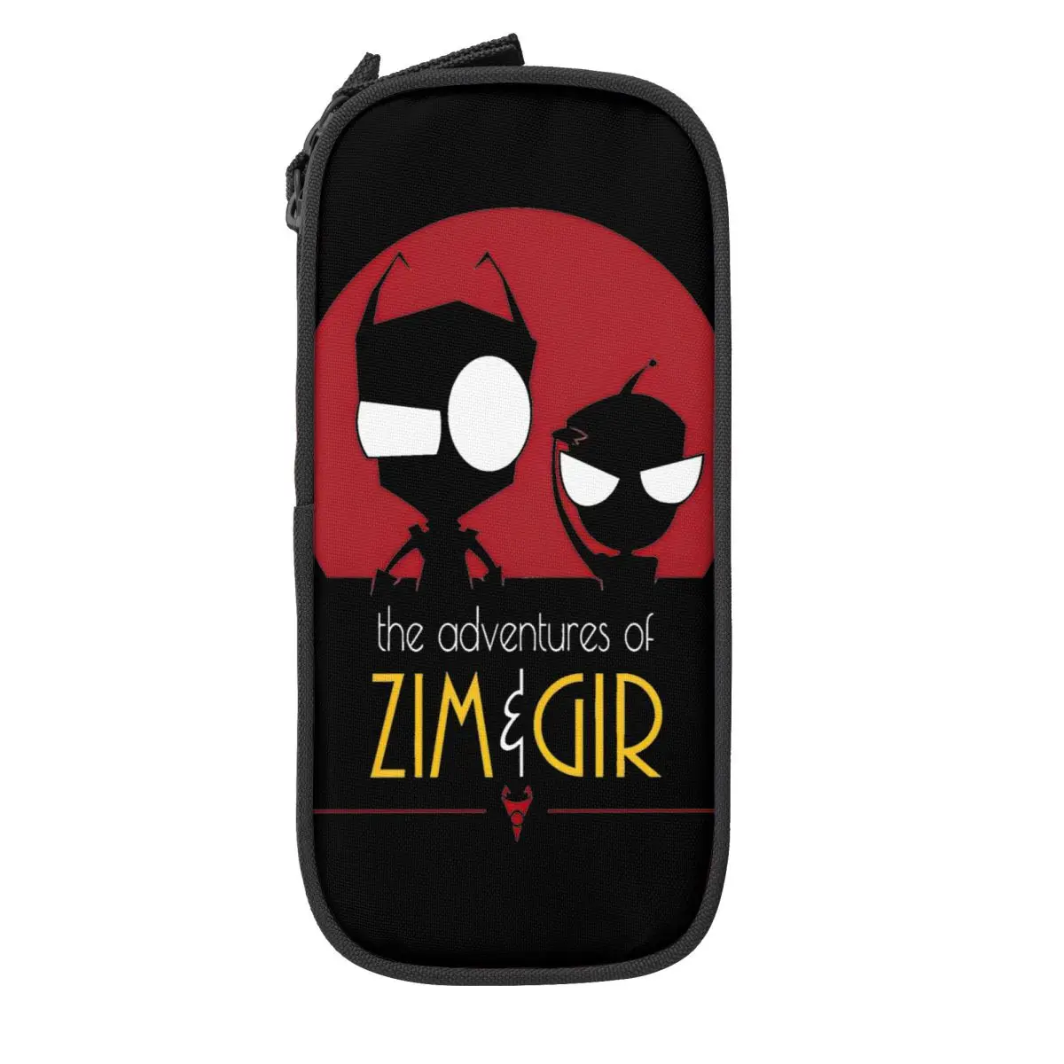 Lovely Adventures Of Zim & Gir Pencil Case Invader Zim Pencil Box Pen Holder for Girl Boy Bags School Supplies Zipper Stationery