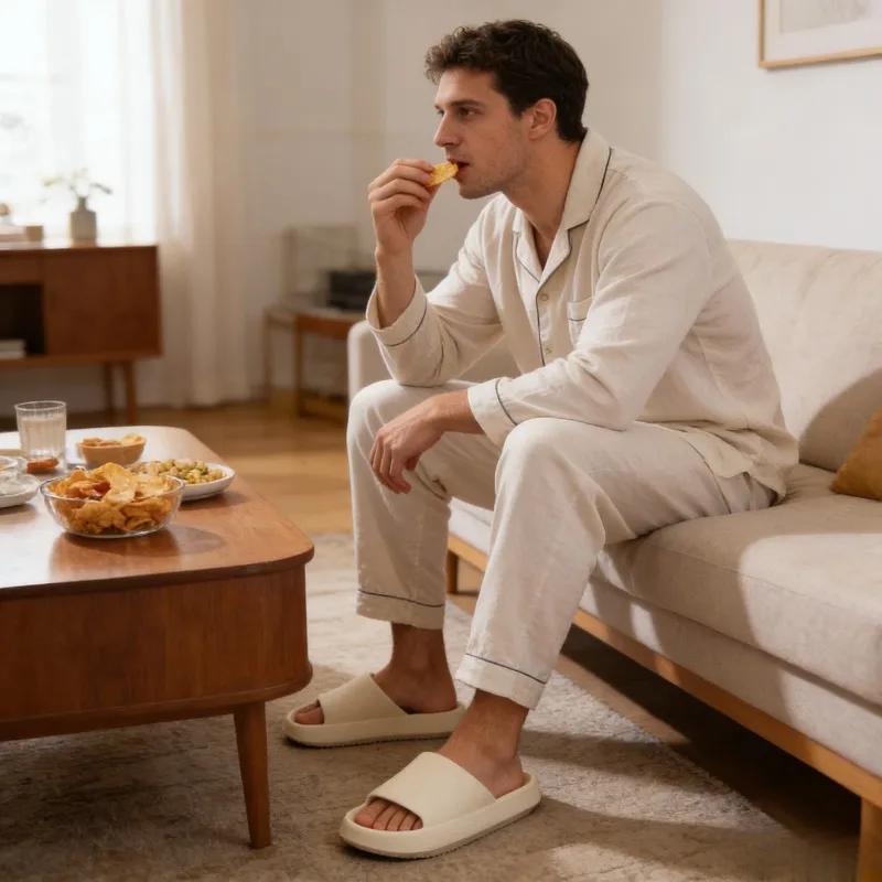 New Fashionable Popular Slippers Can Be Worn Outside Couple Bathing Household Stepping on Shit Men Dragging Thick-soled Slippers