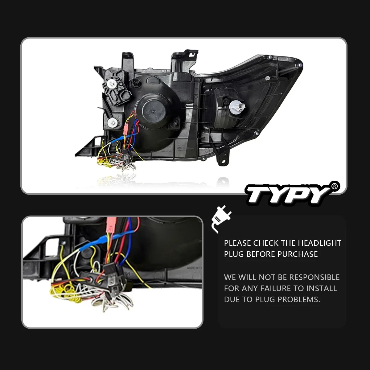 

Car For Toyota Land Cruiser LC71 LC76 Headlight Upgrade Modified New DRL Dynamic Turn Signal LED Headlight Auto Accessories