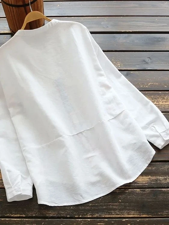 

Mori Girl Vintage Women's Long T-Shirt Cotton Linen Print Cleanfit Short Sleeve A-Line Sleeve Polyester Winter Collection