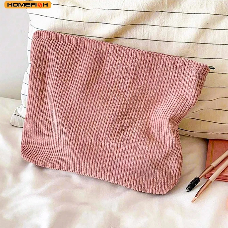 HOMEFISH Fashion Women's Large Zippered Cosmetic Bag Sweet Makeup Travel Organizer for Daily Outdoor Activities