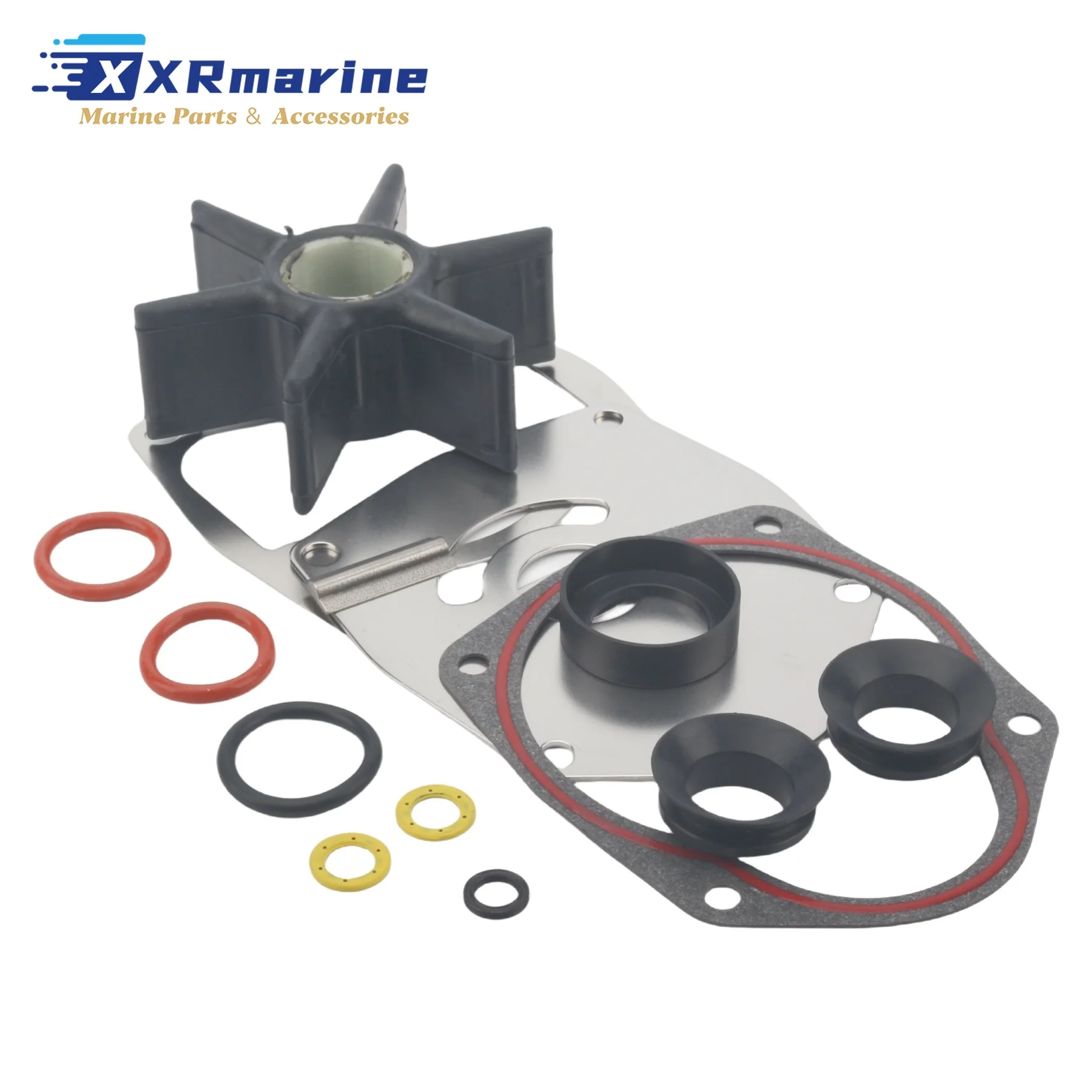 Water Pump Service Kit for Mercury 30 35 40 50 60 75 80 90 100 115 125 135 150 175 200 225 250 275 300 350 HP Outboard Engines