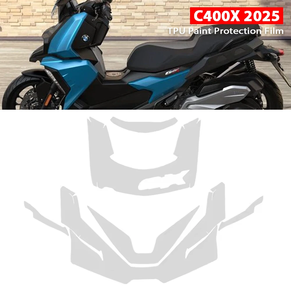 

For BMW C400X 2025 PPF Motorcycle TPU Paint Protection Anti-Scratch Self-Healing Full Body Resistant Protective Film Fits C 400X