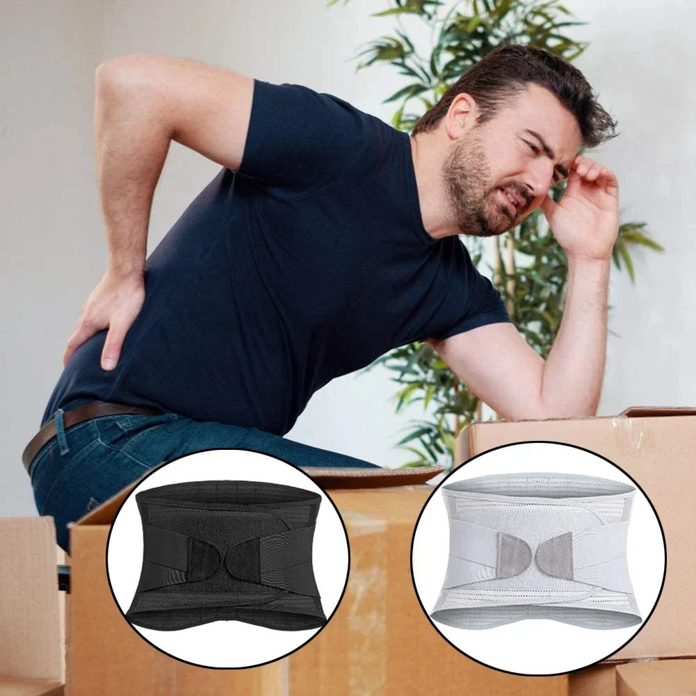 Back Support Lower Back Brace provides Back Pain Relief - Lumbar Support Belt for Men Women Keeps Your Spine Straight Safe