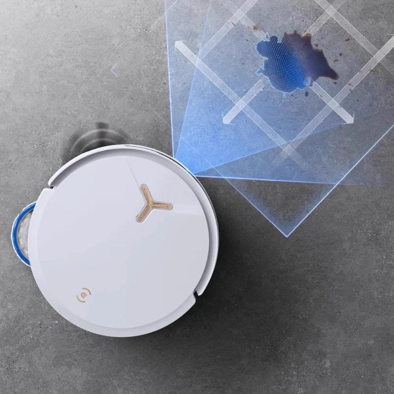 ECOVACS-Robô De Limpeza De Chão, T50 MAX, uma Sucção Global Universal de 18500Pa, Decking e Esfregando