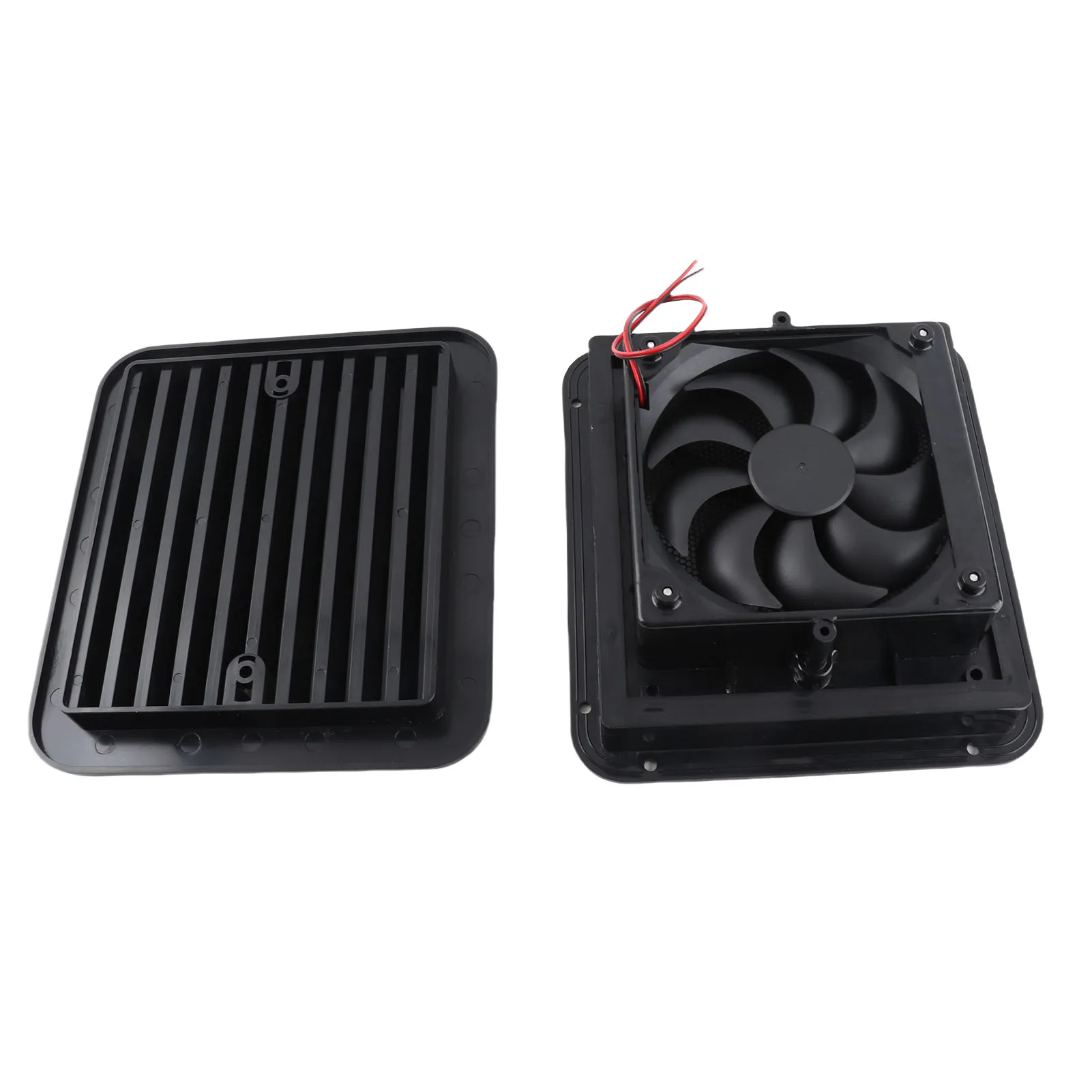 

12V 4W Cooling Fan with Shutters Vent One‑Way Side Strong Wind Air Exhaust Car Styling Camper Accessories Air Vent With Fan