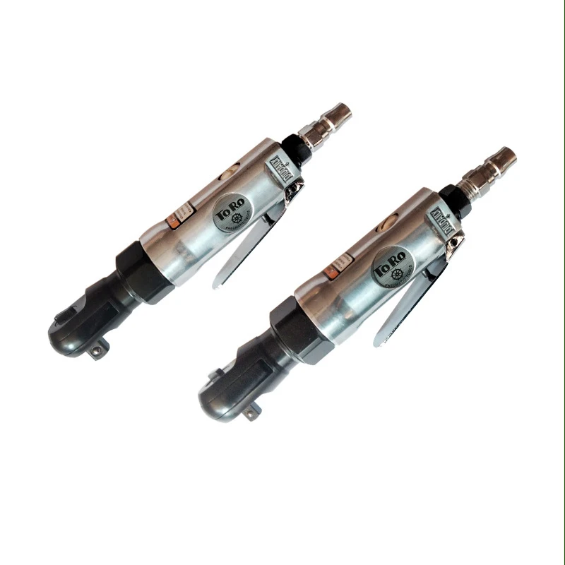 AhuHardware 1/4" Square Drive Straight Shank Pneumatic Ratchet Wrench Professional Tool ( Default Send Japanese Inlet Connector)