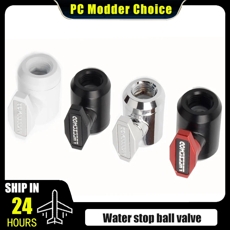 

FREEZEMOD Computer Water Cooling Drain Valve, Dual Inner Thread G1/4'', Water Stop Valve Hand-tighten Close Pipe, FM-YGNSB