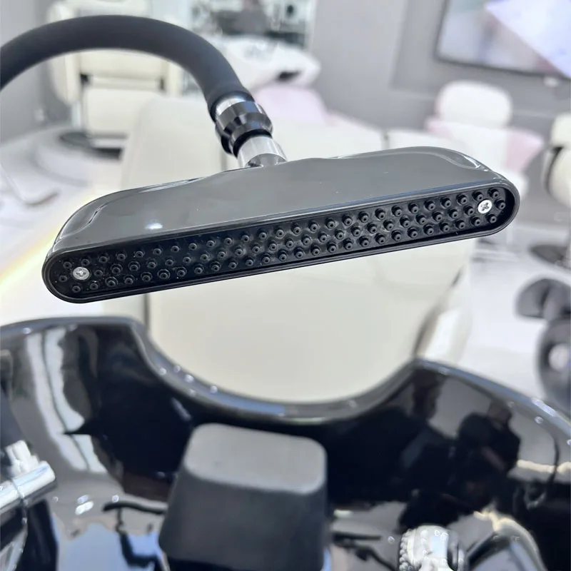 Accesorios directos de fábrica para cama de Spa con cabezal de agua para vaporizador de pelo, equipo de salón de belleza de Color de lavabo negro