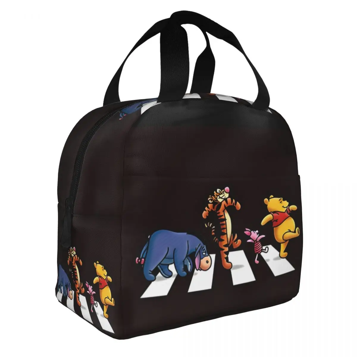 High School Lunch Box Bag Friends On Abbey Road 2024 New Disney Tigger & Pooh Winnie ToteLunch Food BoxPicnic