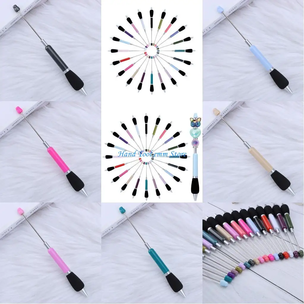 

H37F 8/12/20x Шариковая ручка с бусинами Ручка для письма Красочная ручка с бисером Фирменная ручка