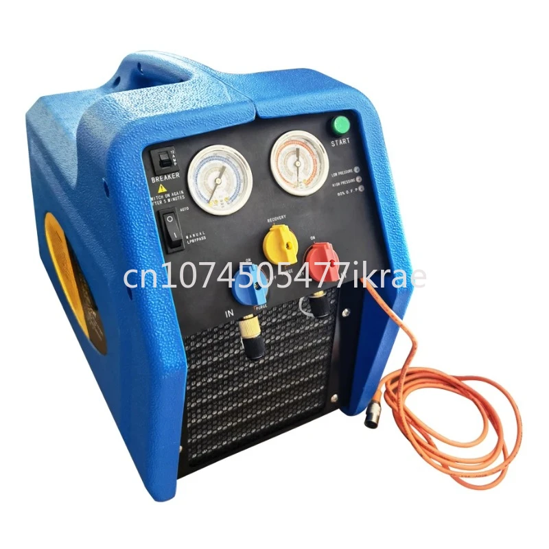 Air Conditioning Automatic Refrigerant Recovery Machine 1HP Gas Recycling Unit with 80% Overcharge Protection