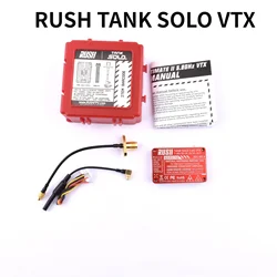 RUSH TANK SOLO/MAX SOLO 2.5W 5.8GHz 48CH PitMode1.6W Adjustable VTX 2-6S Built-in Microphone CNC Cooling Shell forFPV Long Range