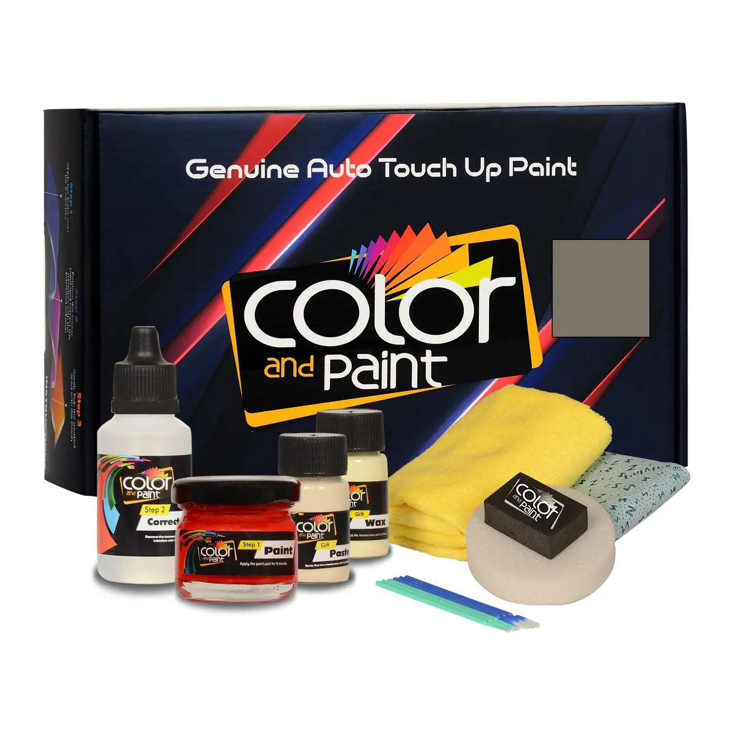 Color and Paint compatible with Tesla Automotive Touch Up Paint - TITANIUM MET - PPTI - Basic Care