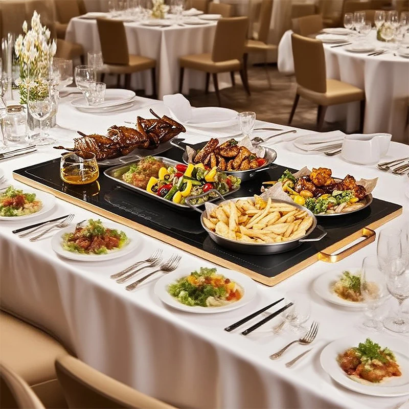 Electric food heating tray Smart appliance Buffet hot plate Smart cooking hot plate for kitchen