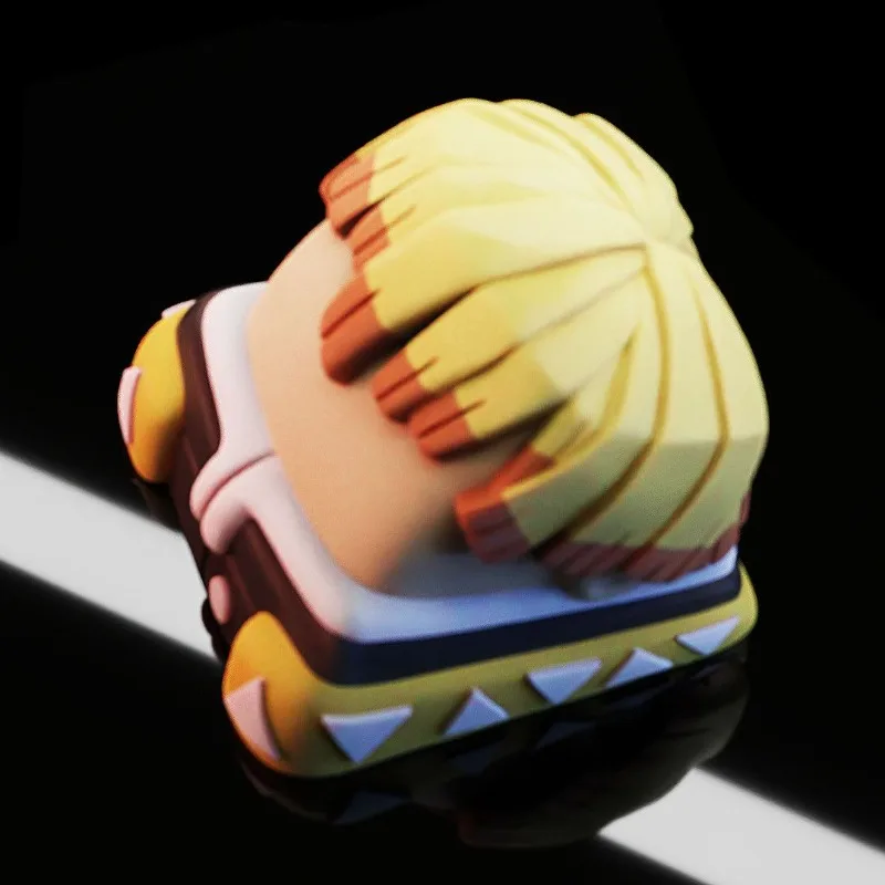 คีย์แคปลายดาบพิฆาตอสูร ทันจิโร่ คามาโดะ ฮาชิบิระ อิโนะสุเกะ รุ่น Q ดีไซน์สร้างสรรค์ สวยงามโดดเด่น แบบ 3 มิติ แกนไขว้  อุปกรณ์เสริมคีย์บอร์ด