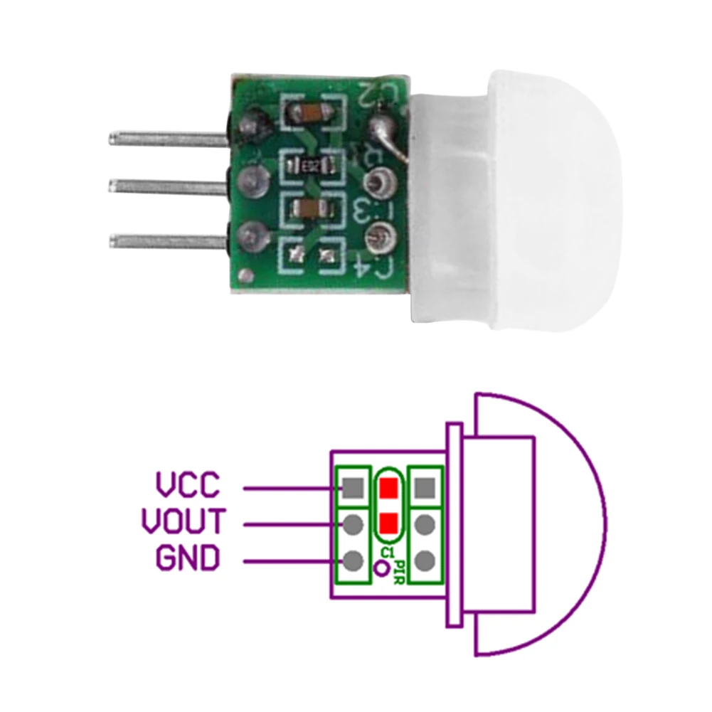 Human Sensor Automatic Detector Module Sensor AM312 Mini IR Pyroelectric Infrared PIR Motion Sensor Detector Module