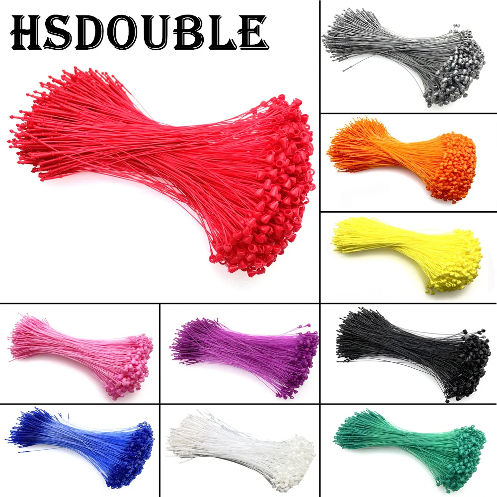 

1000 Pcs/Pack Colorful Plastic Snap Lock Pins Security Loop Tag Fasteners for Price Composition