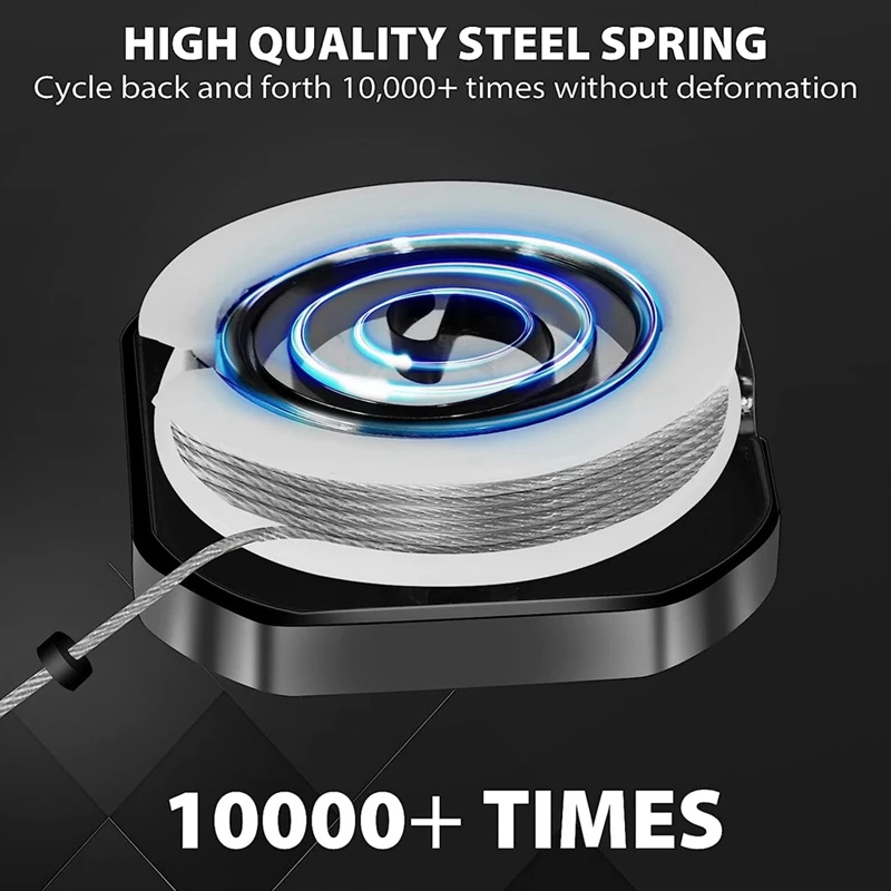 Llavero de metal resistente, soporte para tarjeta de identificación, carrete de llave, mosquetón, llavero con clip para cinturón