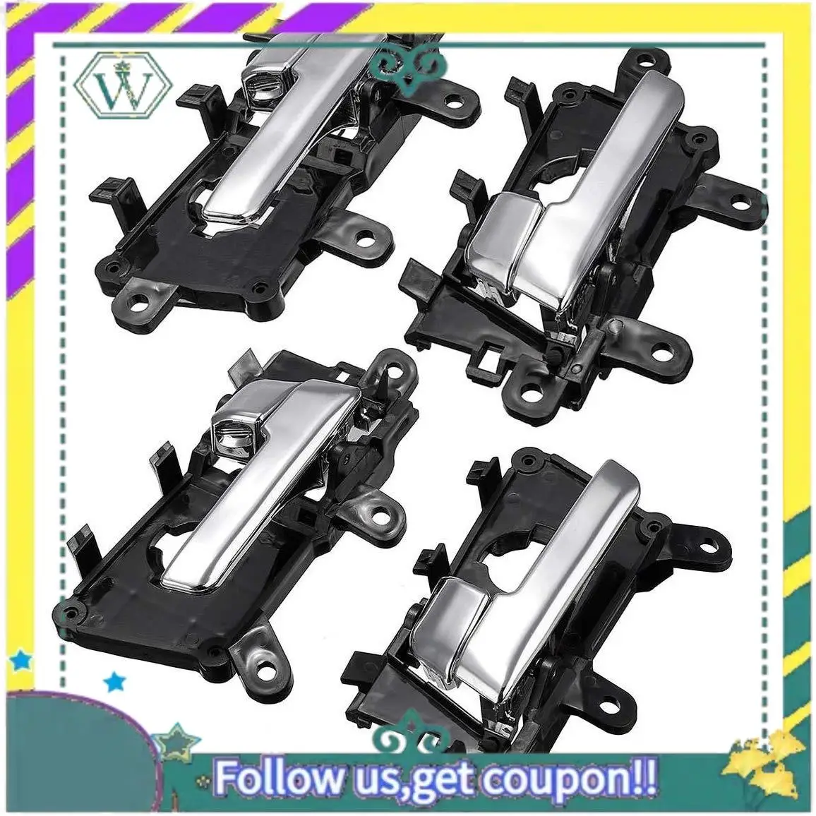 

A82U-4Pcs 82610-2T010 Car Inside Interior Door Handle For Kia Optima 2011 2012 2013 ABS