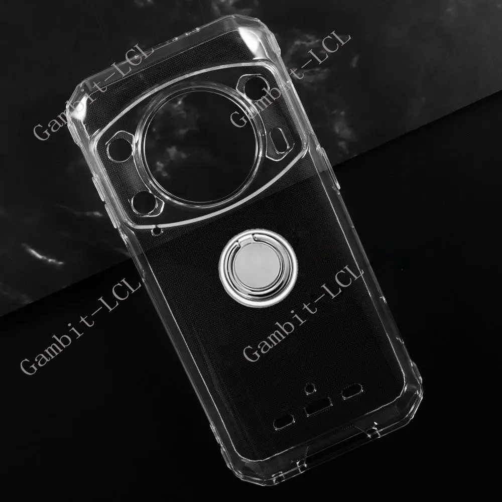 For Ulefone Armor 21 6.58" 2023 Back Ring Holder Bracket Phone Cover TPU Soft Silicone Case On Armor21