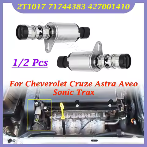 1/2PCS Oil Control Valve 55567050 967488028 12992408 For Cheverolet Cruze Astra Aveo Sonic Tra 1235299 2T1017 71744383 427001410