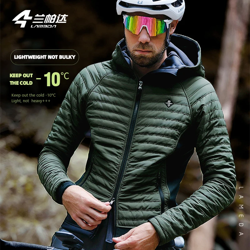 LAMEDA keep out the cold - 10 degrees winter windproof and warm thickened men\'s cycling jacket outdoor sports cotton jacket