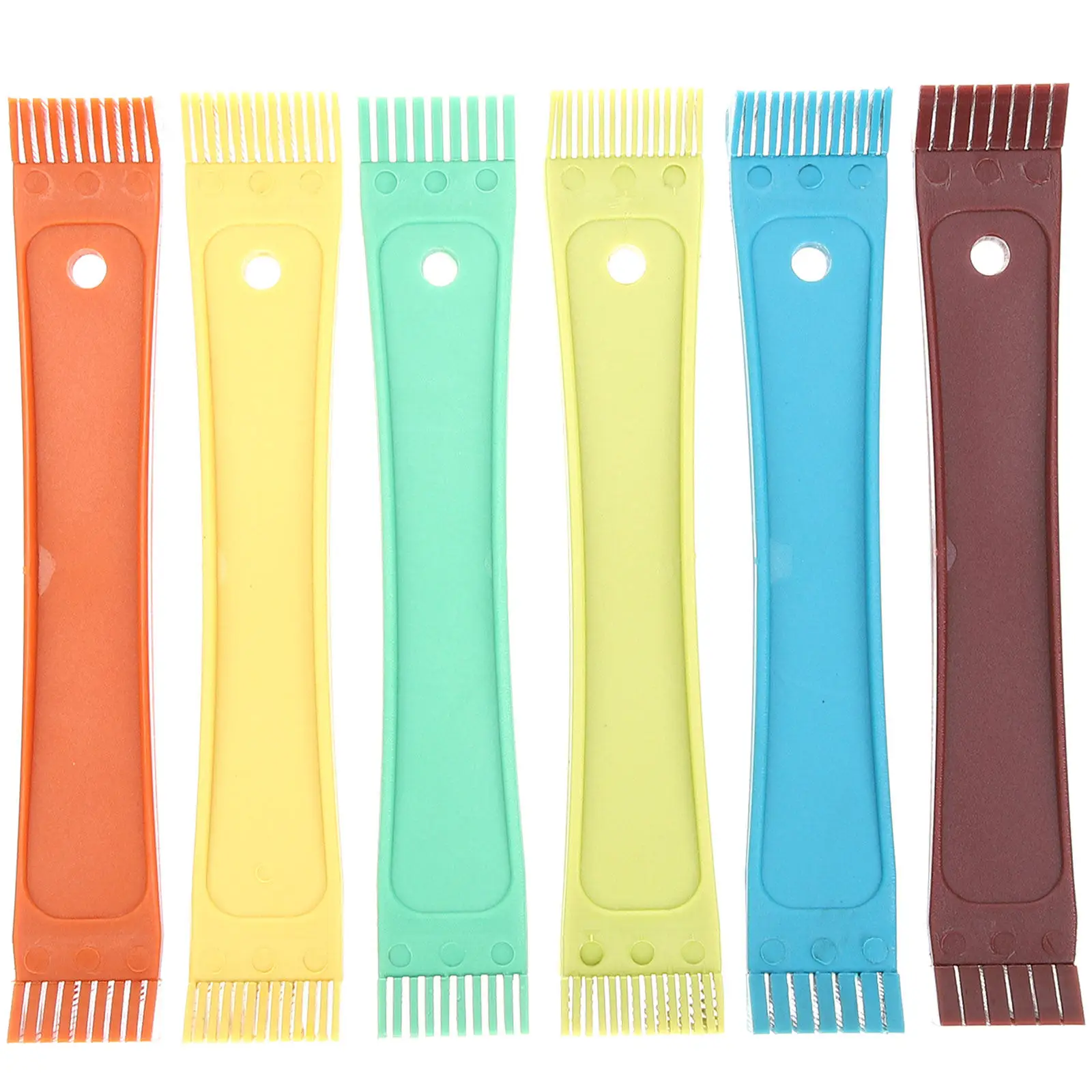 

6Pcs Fin Cleaner for Air Conditioner Heavy Duty Radiator Fin Comb Brush to Extend Service Coils Fins Condensers