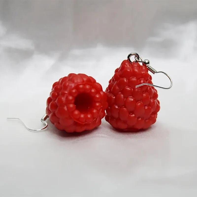 Raspberry Earrings Food Lesbian Novelty Earrings  Gift for Her