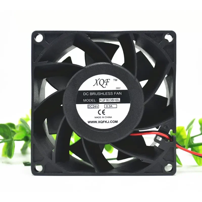 Original XQF 8038 8cm XQF8038HBL 24V 0.3A large air volume, inverter cooling fan