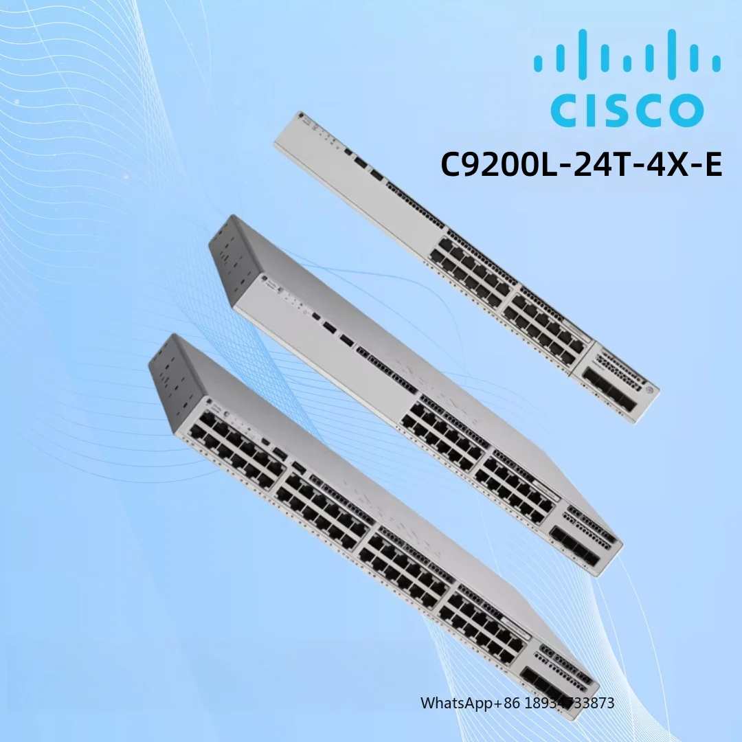

Оригинальный C9200L-24T-4X-E Cisco Catalyst 9200, 24-портовый коммутатор Uplink 4x10G, новый сетевой коммутатор Gigabit Ethernet