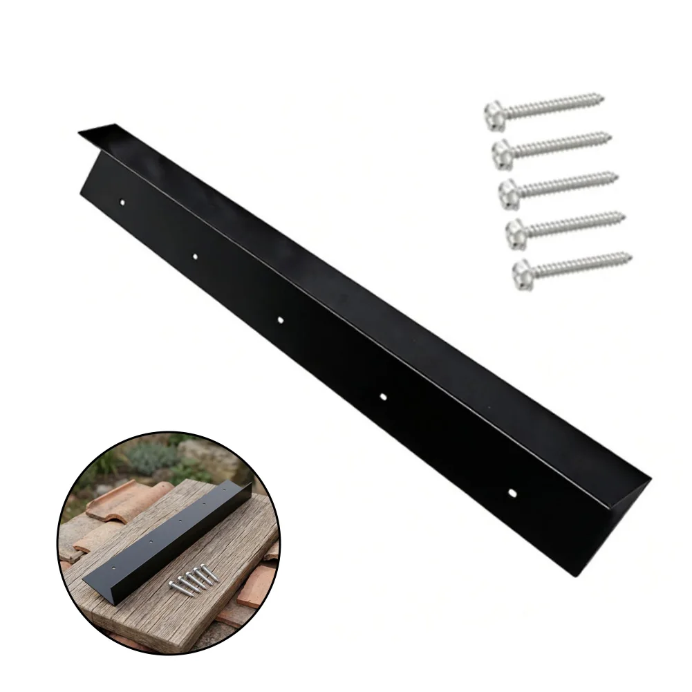 Rainwater Channel Guide Plate for Roof Water Management Systems Designed for Tile Roof Applications and Residential Use