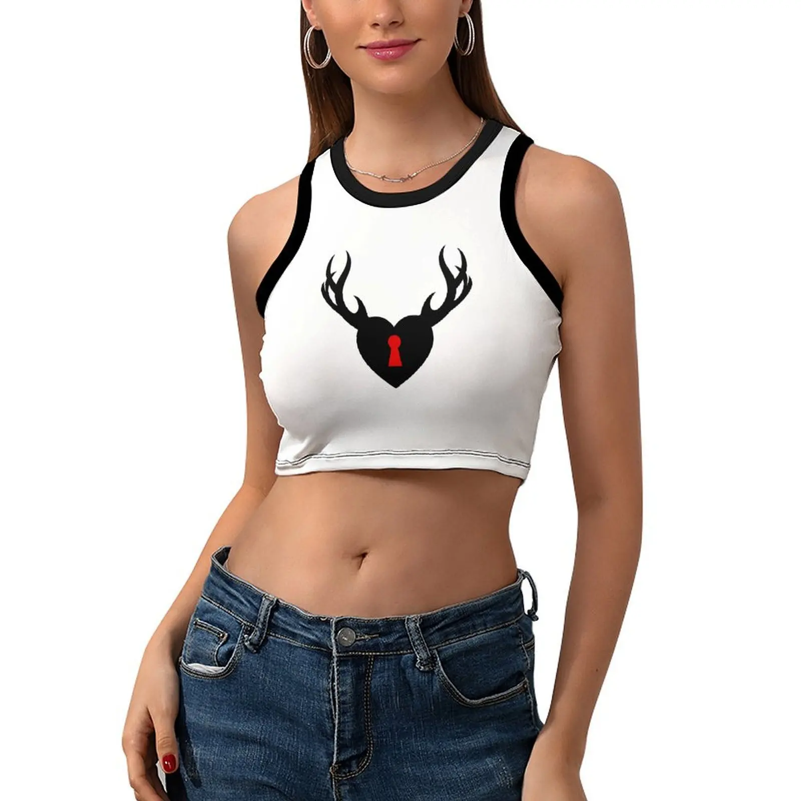 

Sports Crop Tank Tops for Women Cropped Workout Tops Racerback Running Yoga Tanks Sleeveless Gym Shirts