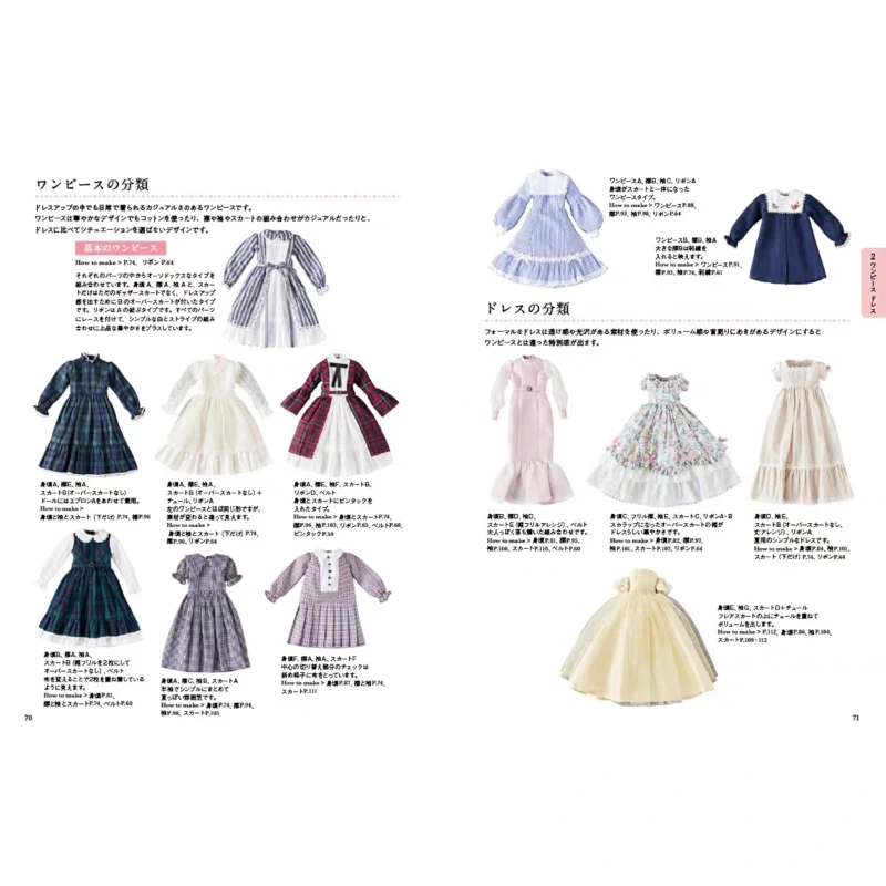 Complete Guide To Doll Dressing Up: Dress-Up Styles Author Taeko Sekiguchi Doll Dressing Clothing Making Book Japanese Edition