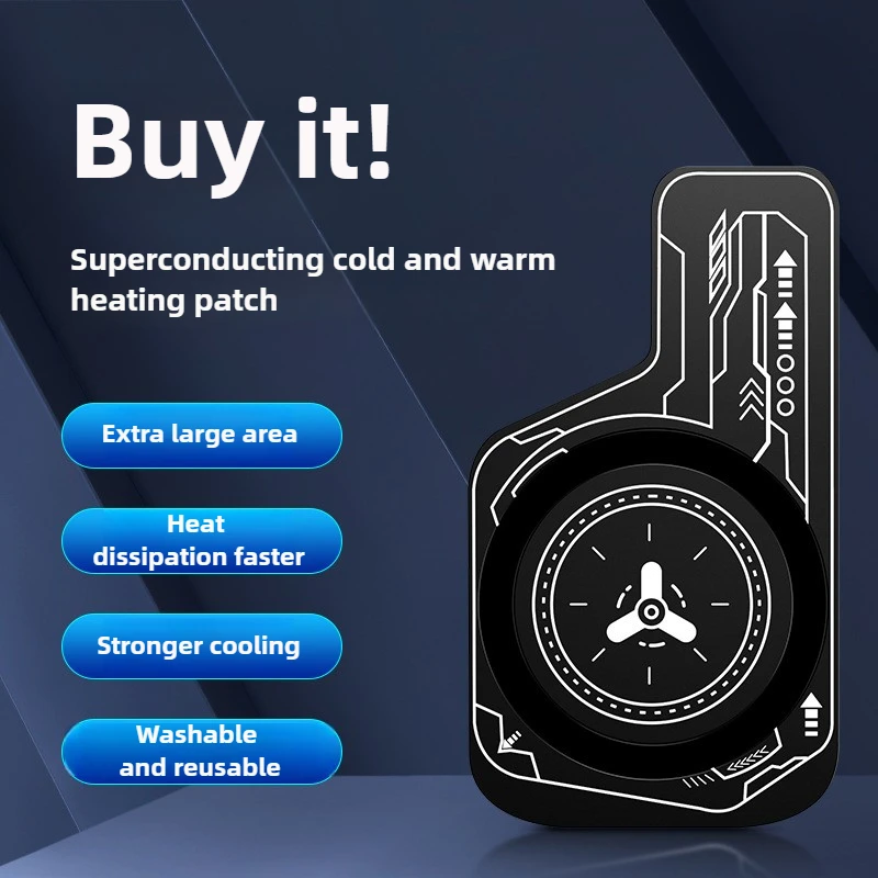 

Mobile Phone Cooling Plate Heat Sink for PUBG Metal Uniform Radiator Pad Expend Cooling Area For Cooling Fan Game Cooler Sticker