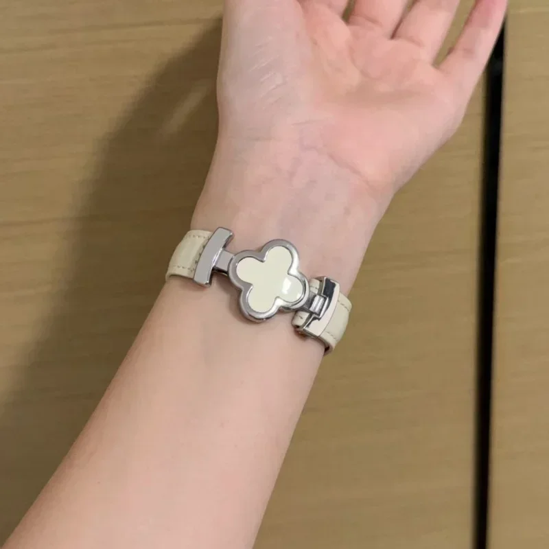 Advanced luxury leather strap suitable for Apple iWatch strap 38mm 40mm 41mm 42mm 44mm 45mm 49mm fashionable strap