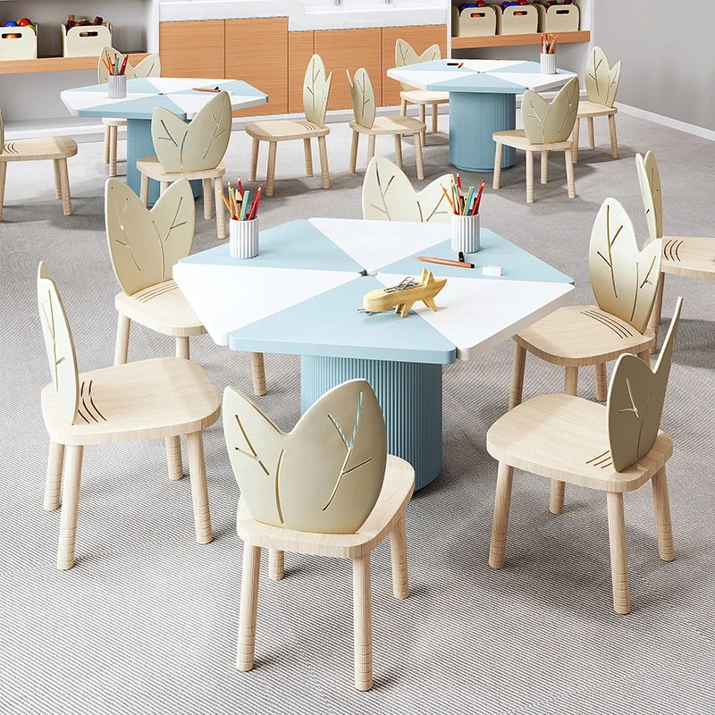 Classroom Table Boy Child Room Furniture Kids Desk Office Children Set Children's Girl Desks School Biurko Tables Student LT