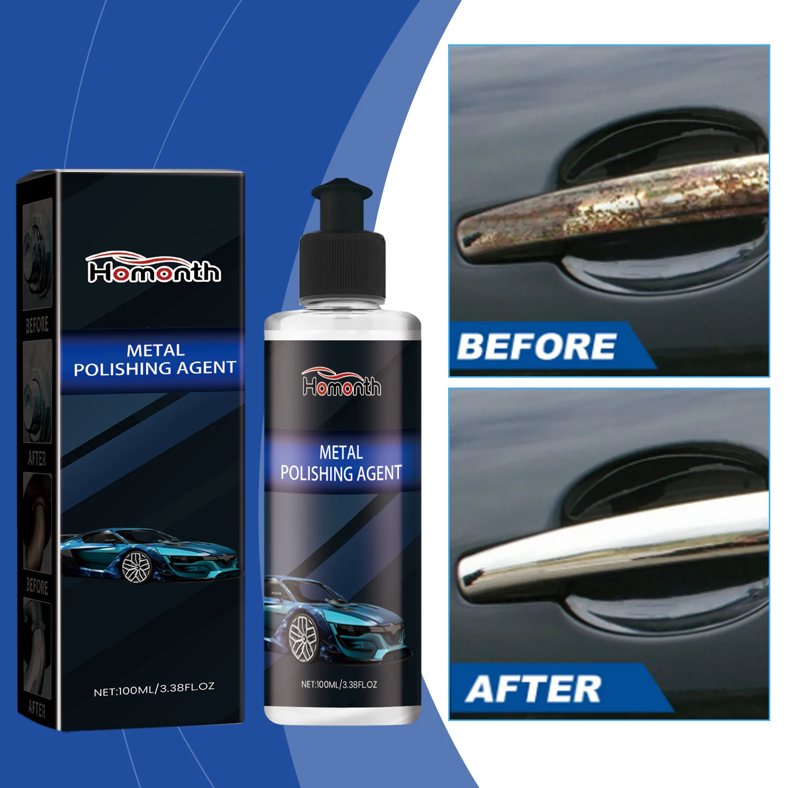 

Полировка металла автомобиля Полировка металла Чистая полировка из нержавеющей стали Средство для удаления ржавчины