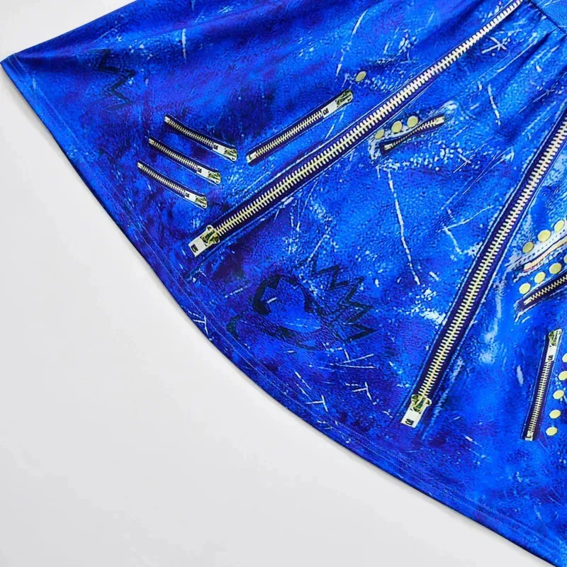 Xt8blue audrey menina halloween crianças evie descendentes mal cosplay vestido carnaval festa meninas trajes @ xt6!