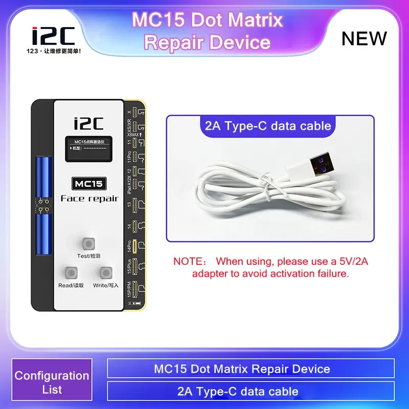 I2C MC15 Face ID Repair Soldering-free Flex Cable for IP X-15 Dot Matrix Disassembly-free Programmer Non-removal Flex Cable